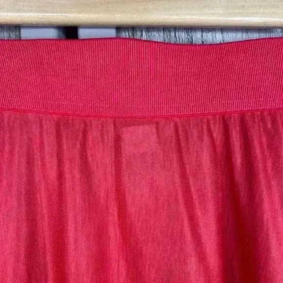 Athleta Skirt Medium Midi Sheer Grace in Red Ombre Sz M - Picture 4 of 6